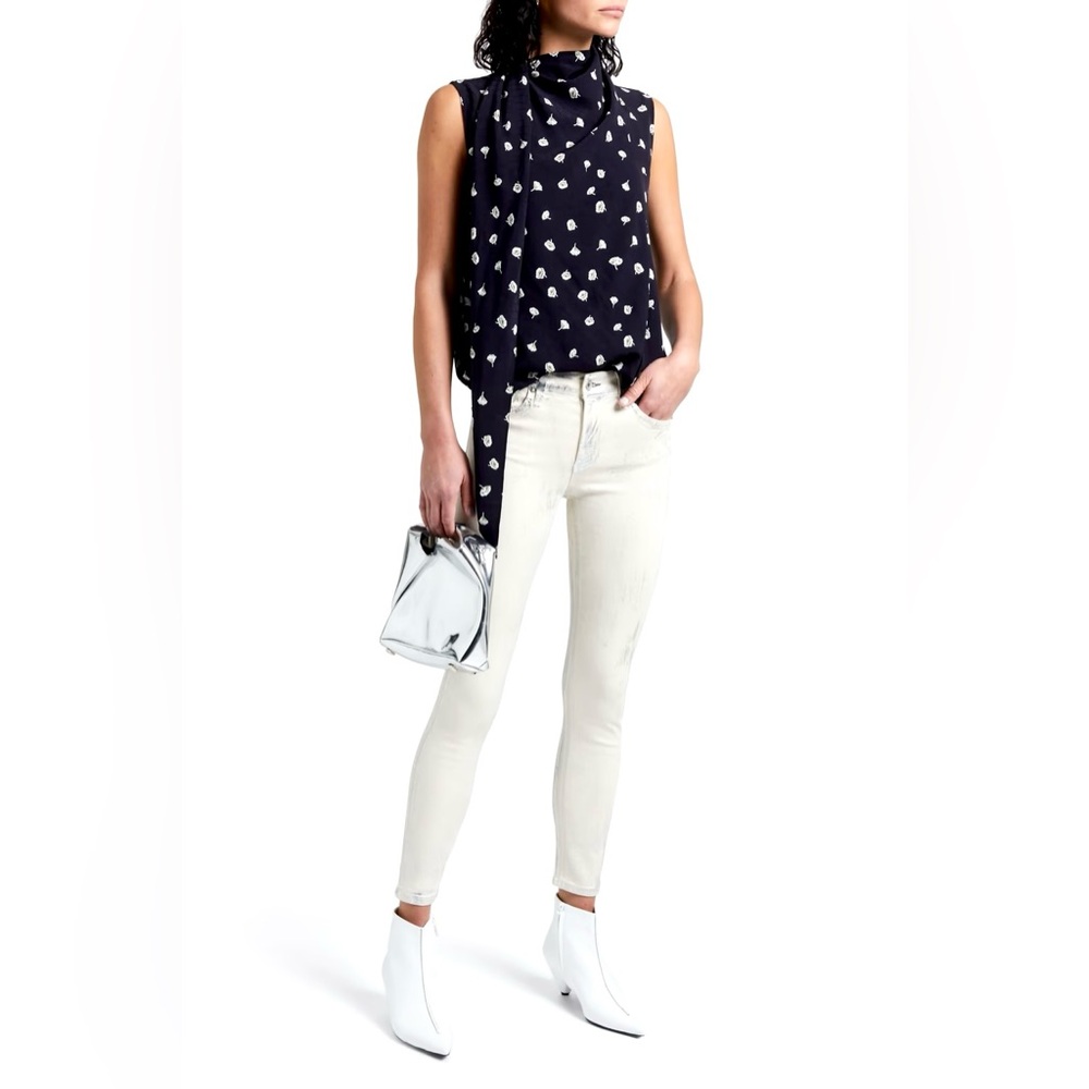 Rag & Bone Women’s Halle Assymetric Floral Sleeveless Top - Picture 3 of 9